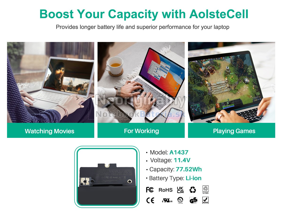 Náhradná batéria pre Apple MacBook Pro 13.3 inch MD212X/A