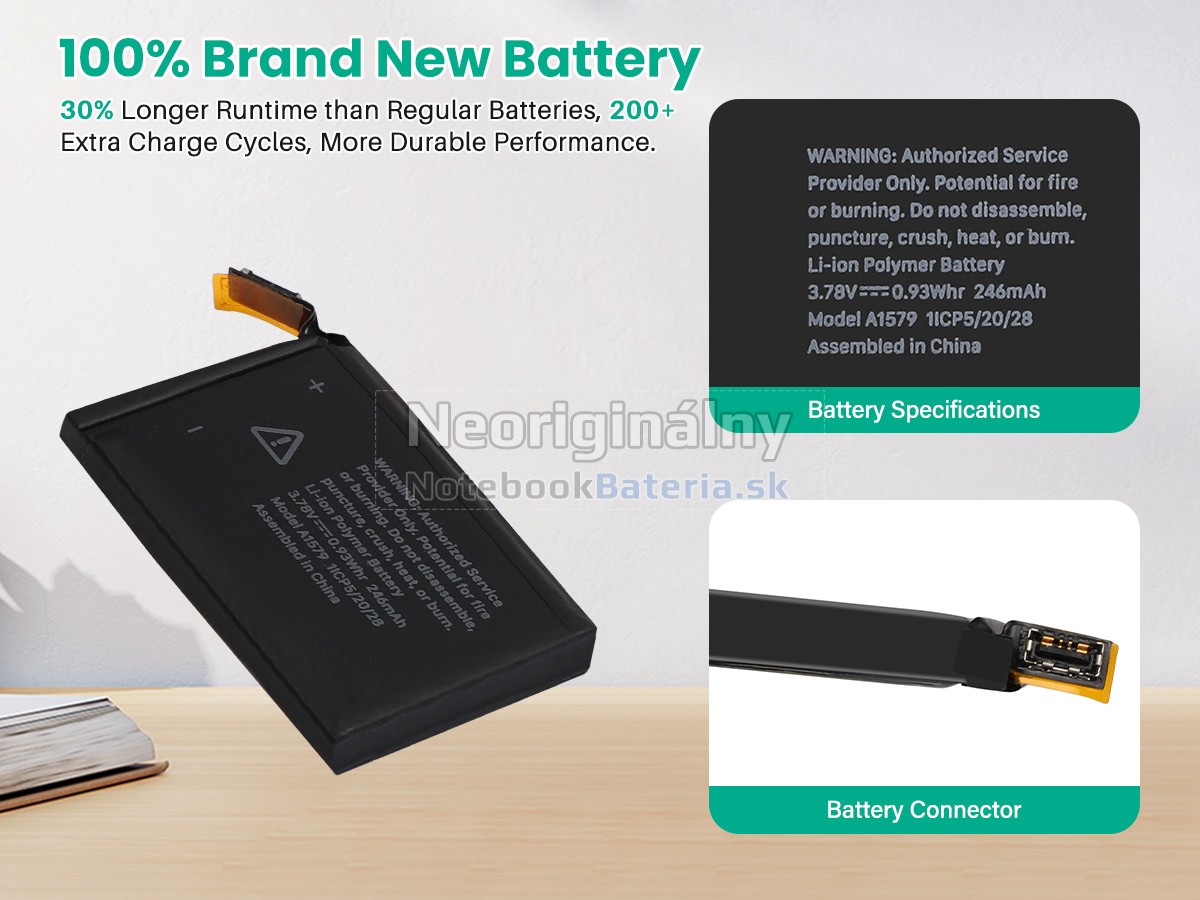 Náhradná batéria pre Apple WATCH Series 1 42MM