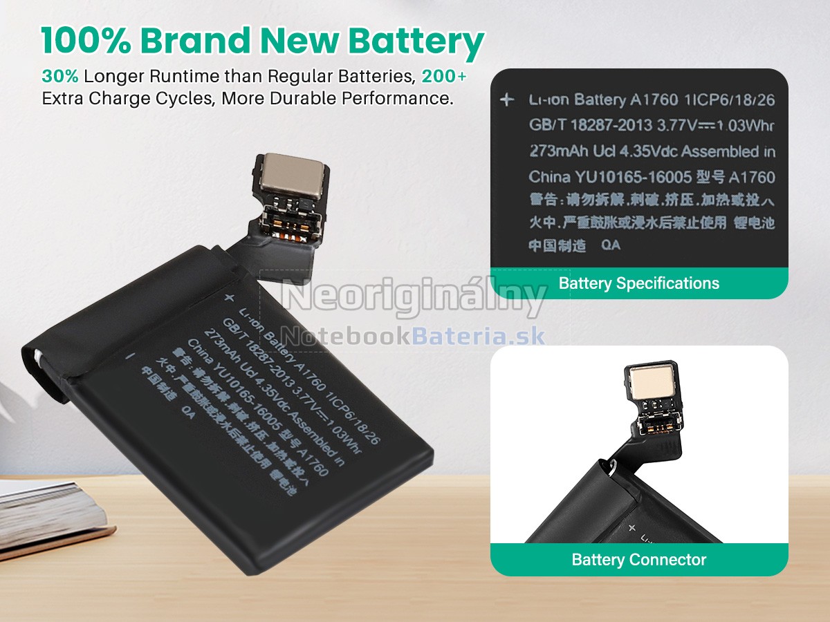 Náhradná batéria pre Apple WATCH Series 2 EDITION 38MM