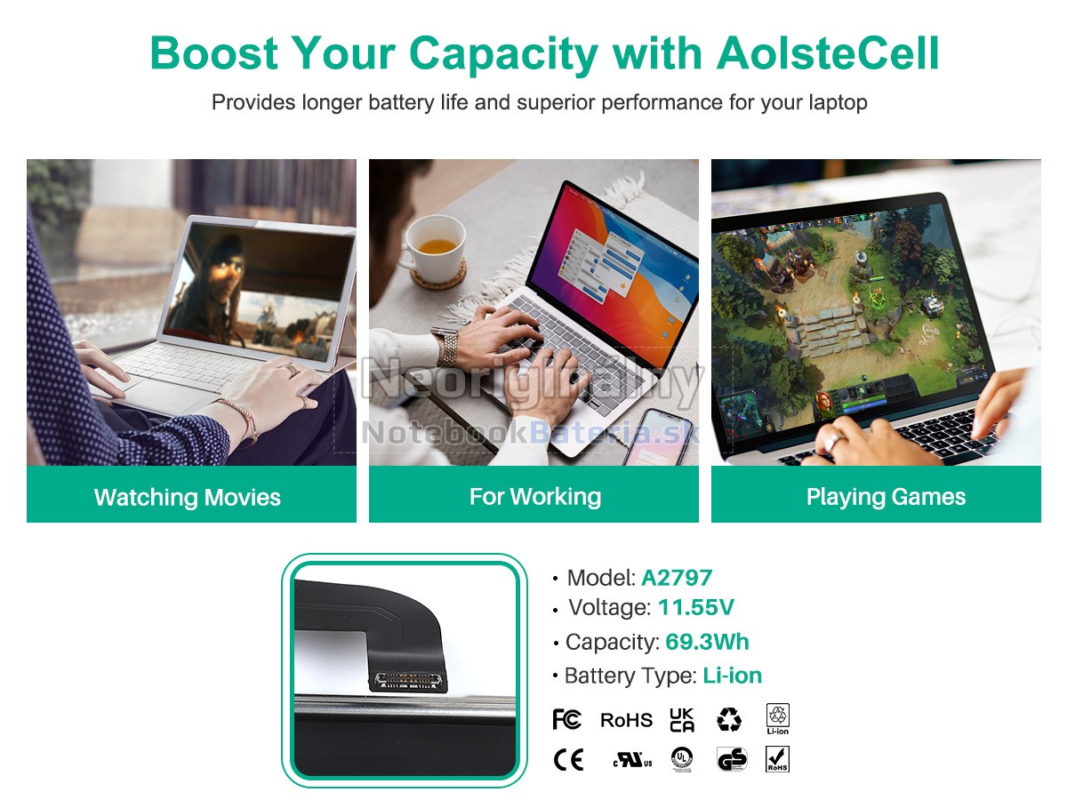 Náhradná batéria pre Apple MacBook Air (15-inch M2 2023)