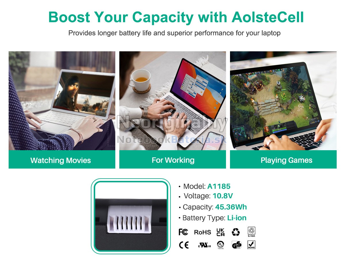 Náhradná batéria pre Apple MacBook 13 inch MA472J/A