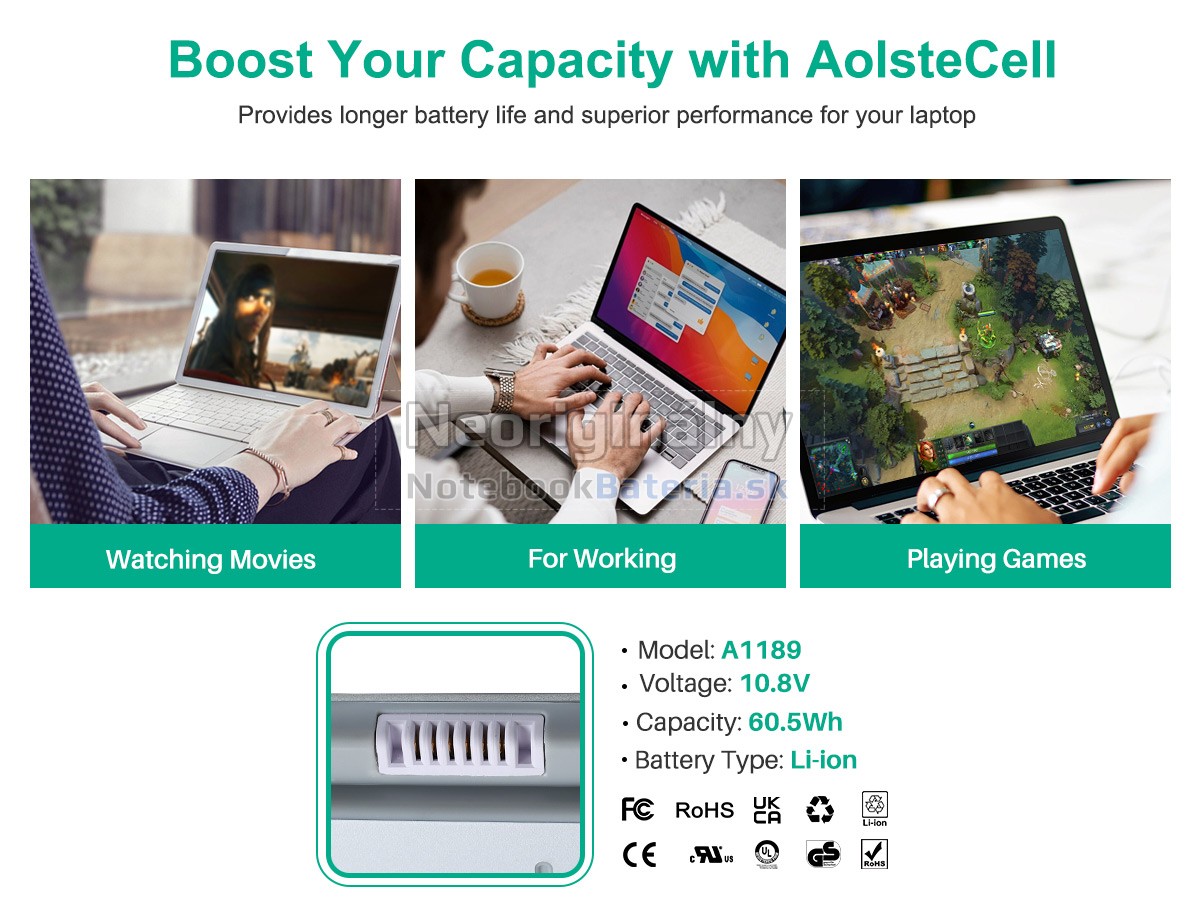 Náhradná batéria pre Apple MacBook Pro 17 inch MB166LL/A