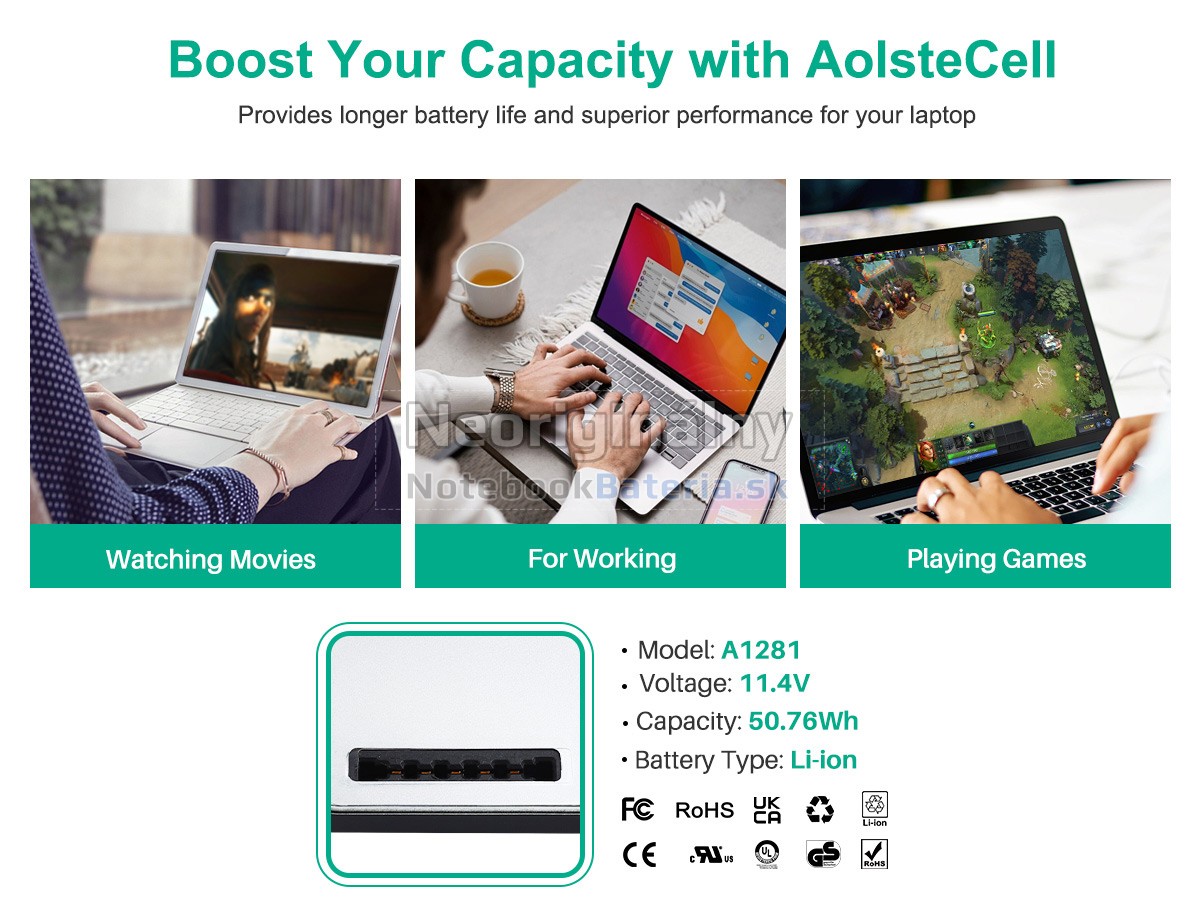 Náhradná batéria pre Apple MacBook Pro 15_ MB470X/A