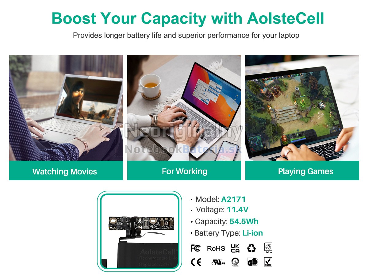 Náhradná batéria pre Apple MacBook Pro 2020 M1 A2338 EMC 3578