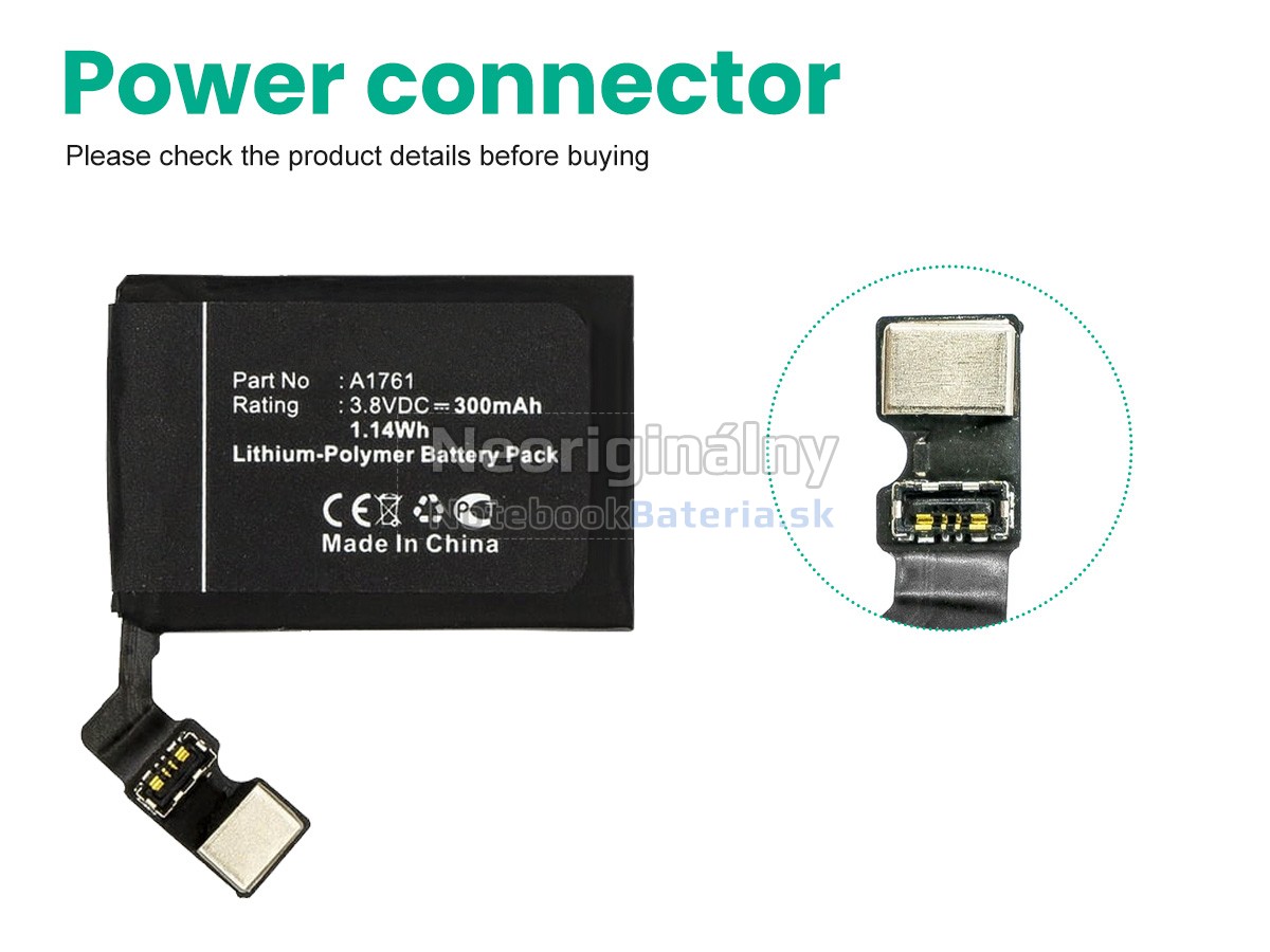 Náhradná batéria pre Apple WATCH Series 2 NIKE+ 42MM