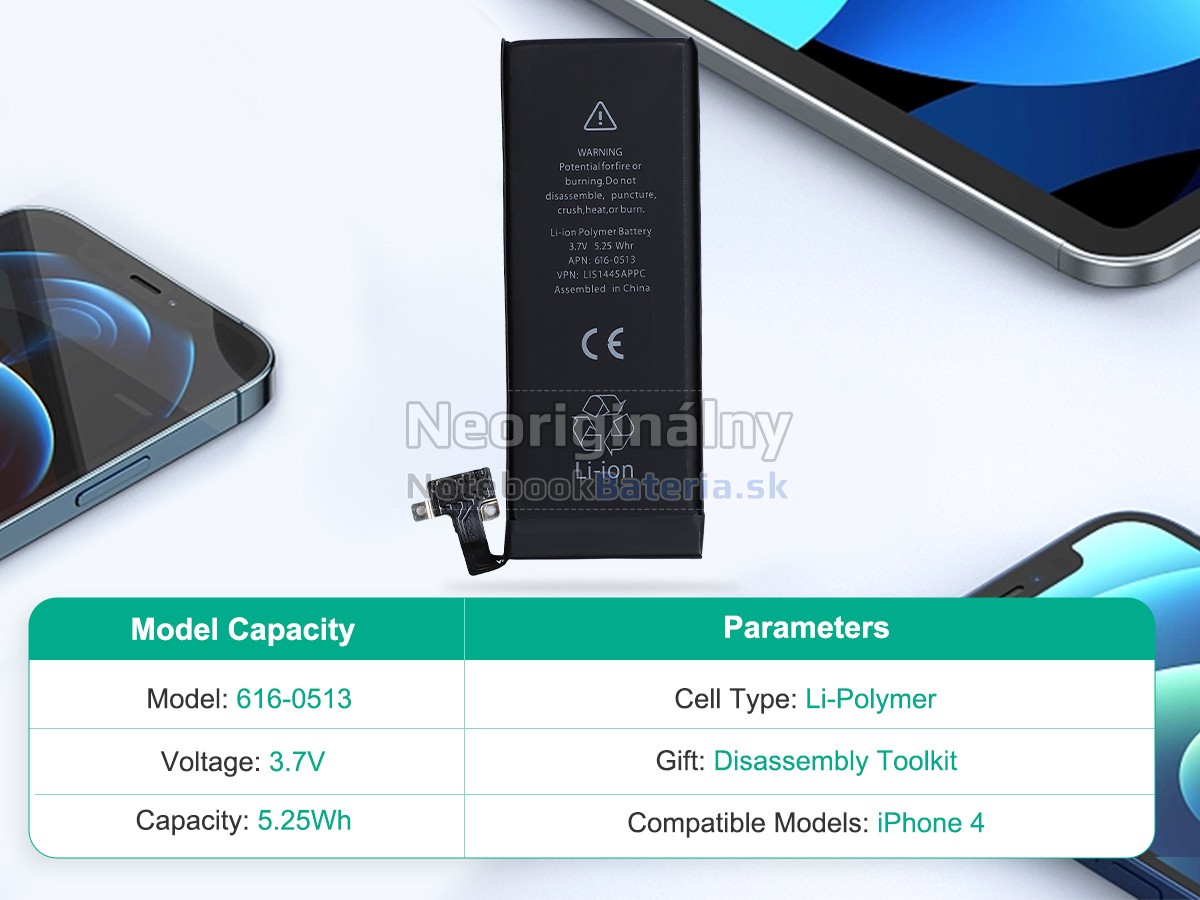 Náhradná batéria pre Apple MC537