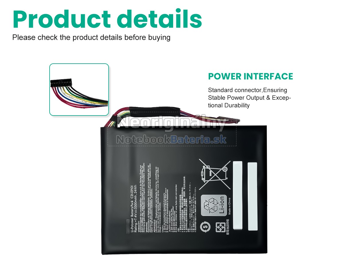 Náhradná batéria pre Asus Eee Pad Transformer TF101