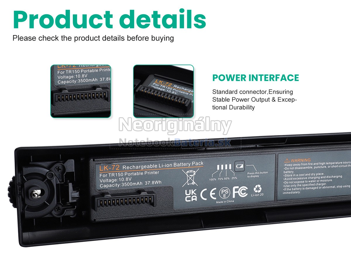Náhradná batéria pre Canon TR153 A4 MOBILE PRINTER