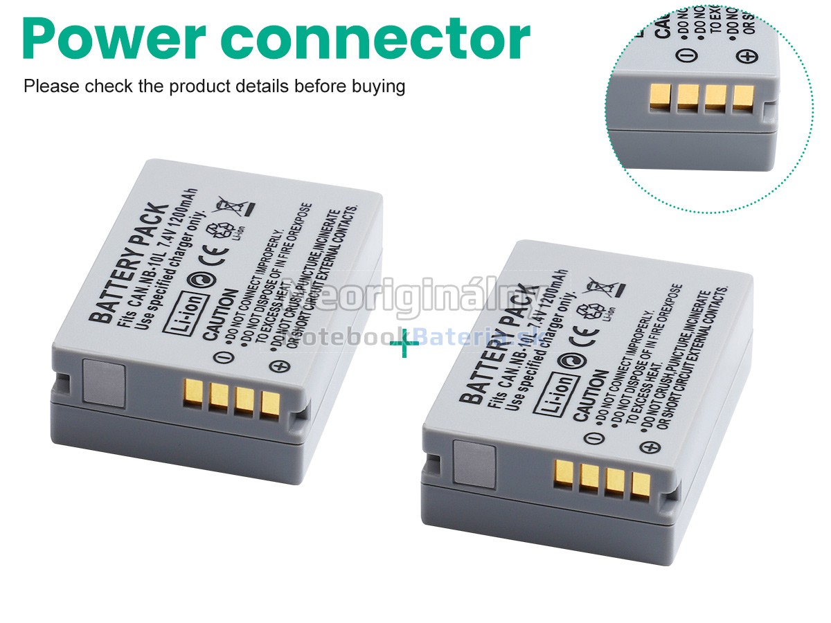 Náhradná batéria pre Canon POWERSHOT G3X