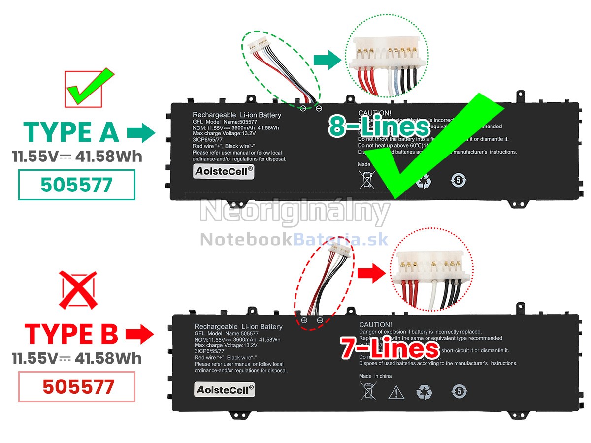 Náhradná batéria pre Haier 505577