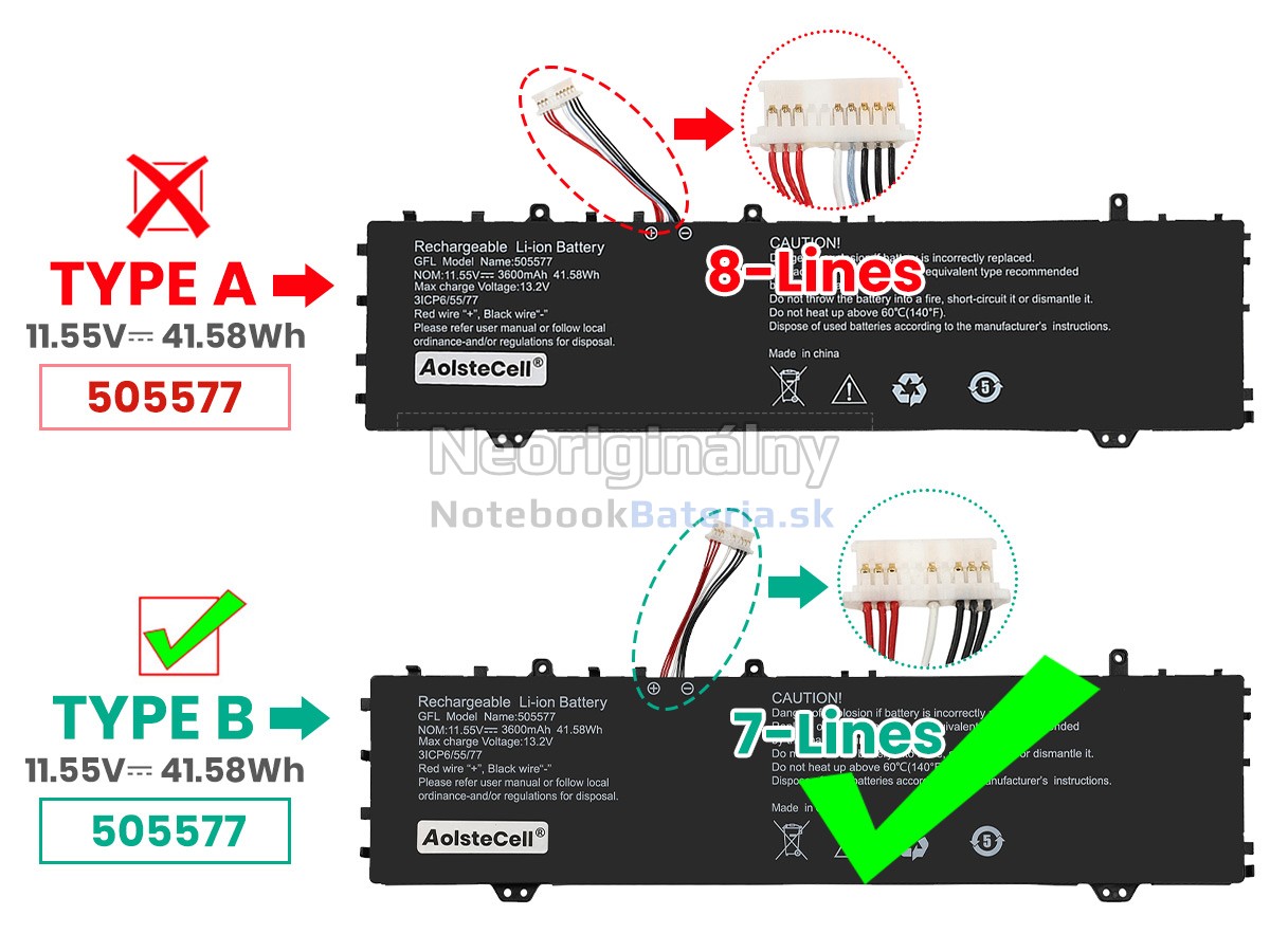 Náhradná batéria pre Haier 505577