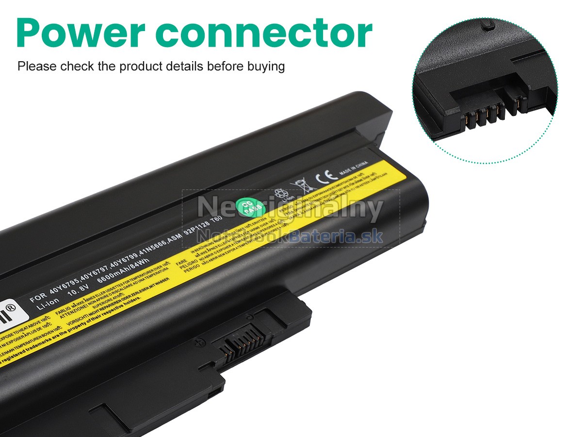 Náhradná batéria pre IBM ThinkPad R61E (15.4_ WIDESCREEN)