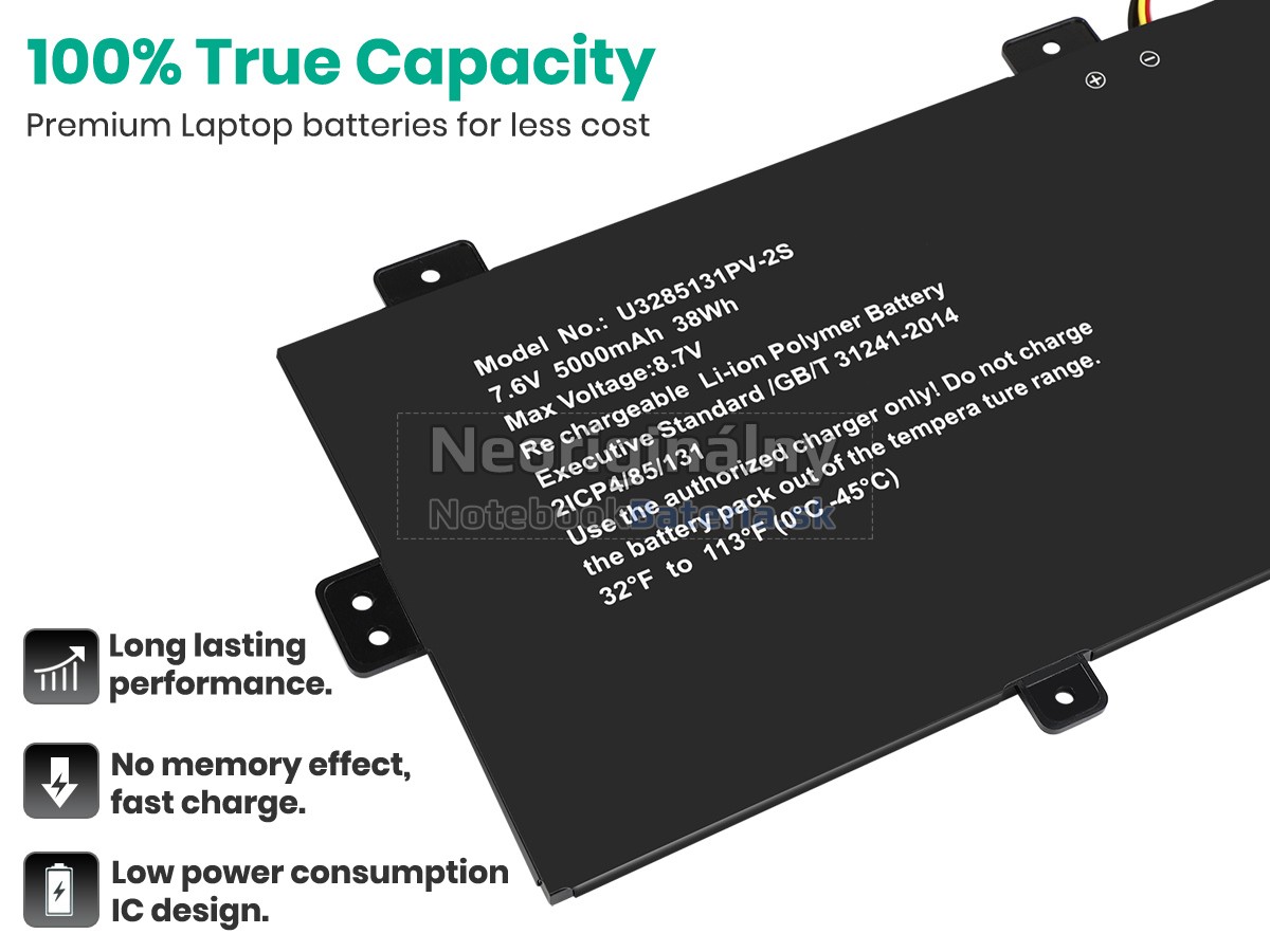 Náhradná batéria pre Jumper U3285131P-2S