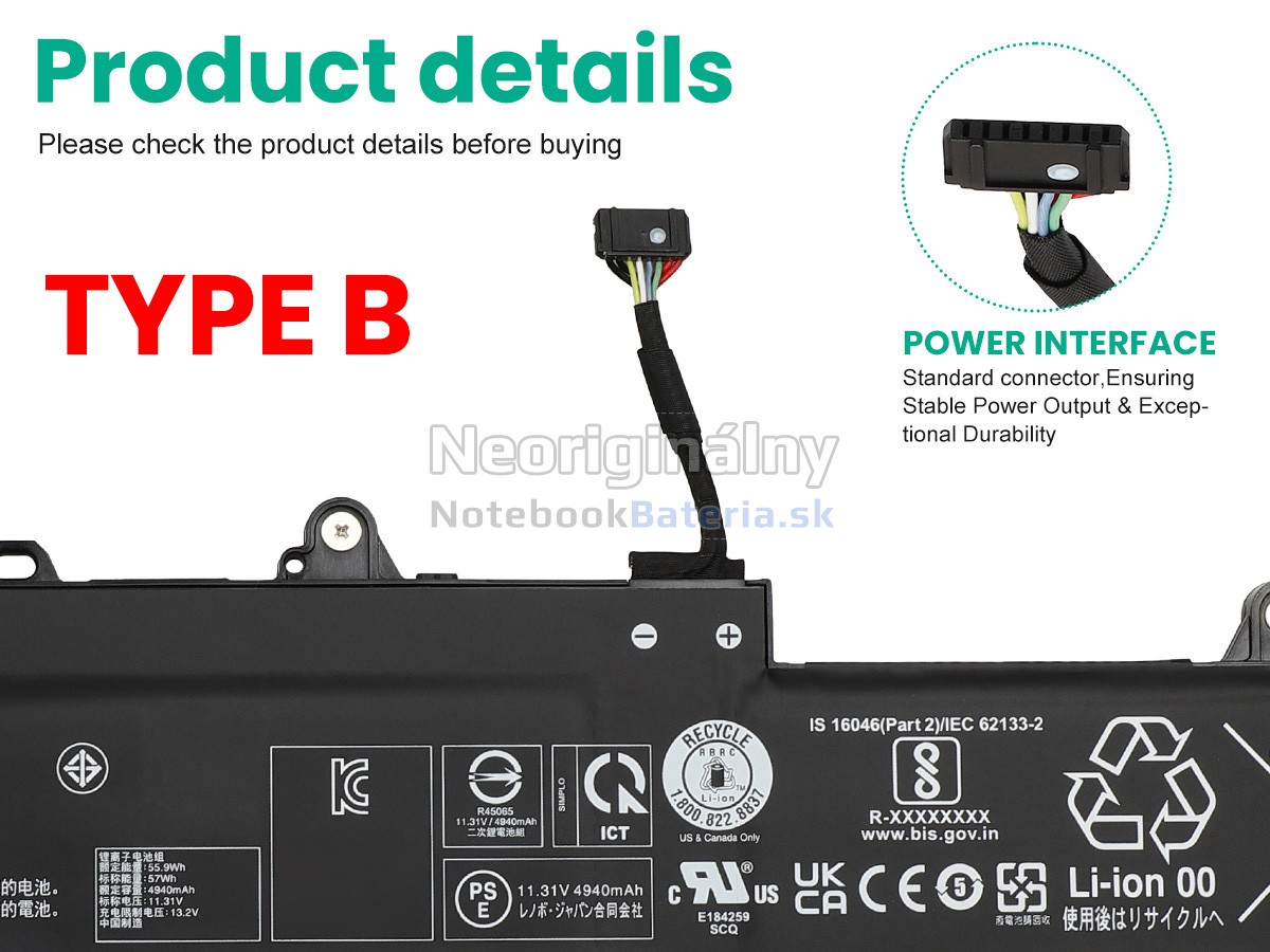 Náhradná batéria pre Lenovo ThinkPad L16 GEN 1-21L8