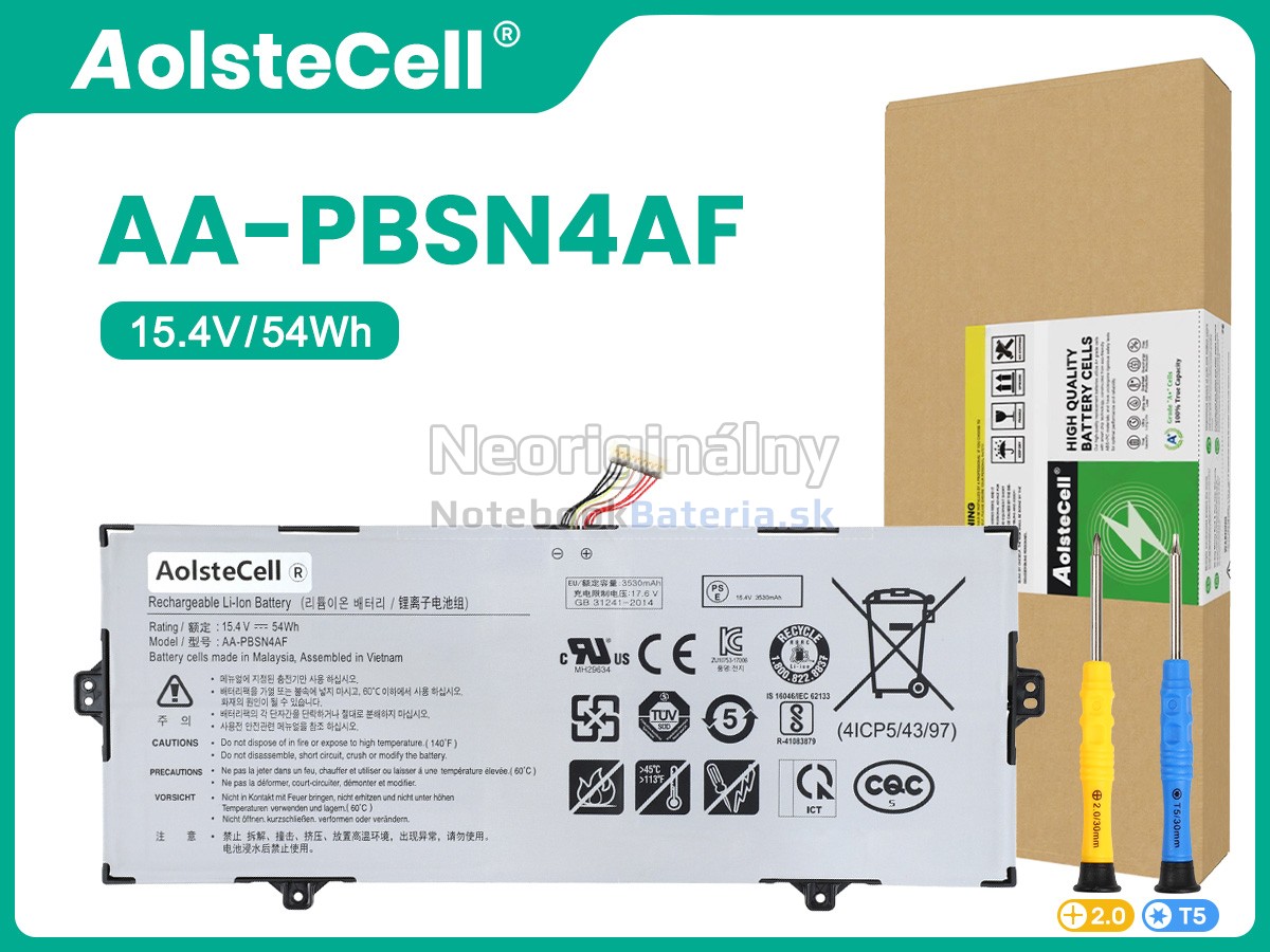 Náhradná batéria pre Samsung Galaxy Book NP750TDA-XD2US