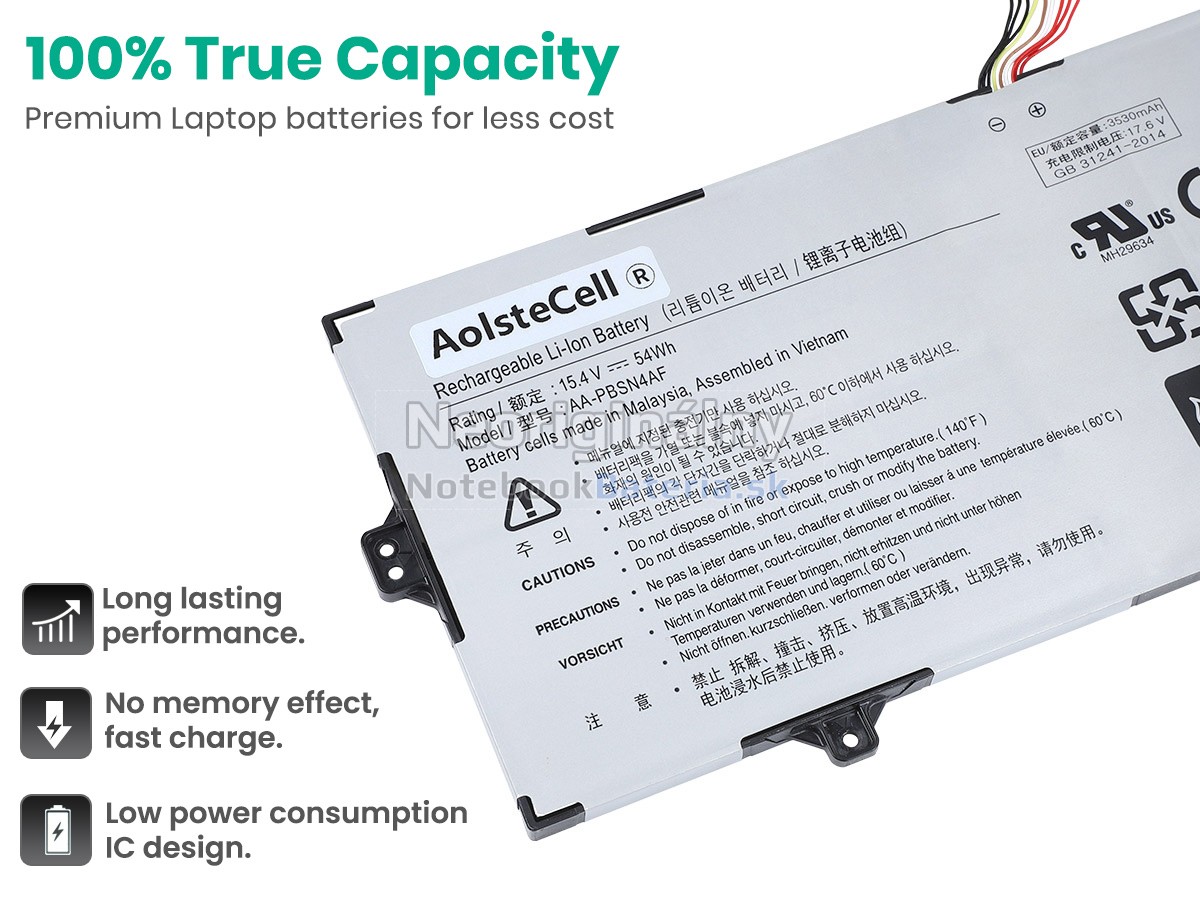 Náhradná batéria pre Samsung Galaxy Book NP750TDA-XD2US