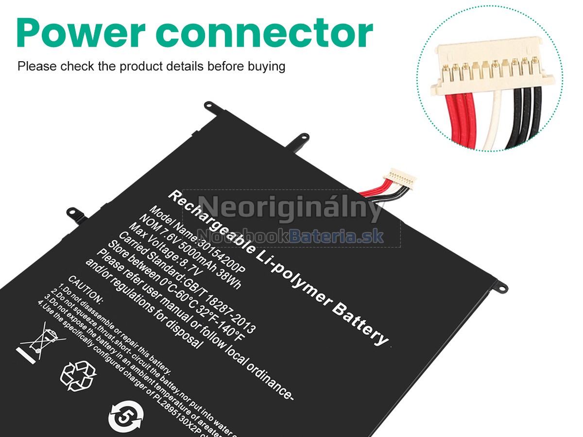 Náhradná batéria pre Teclast F7 PLUS